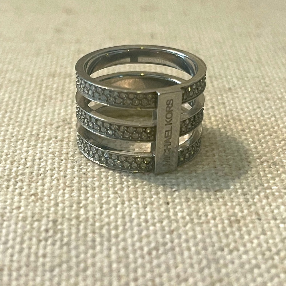 Michale Kors Rhinestone Ring size 8